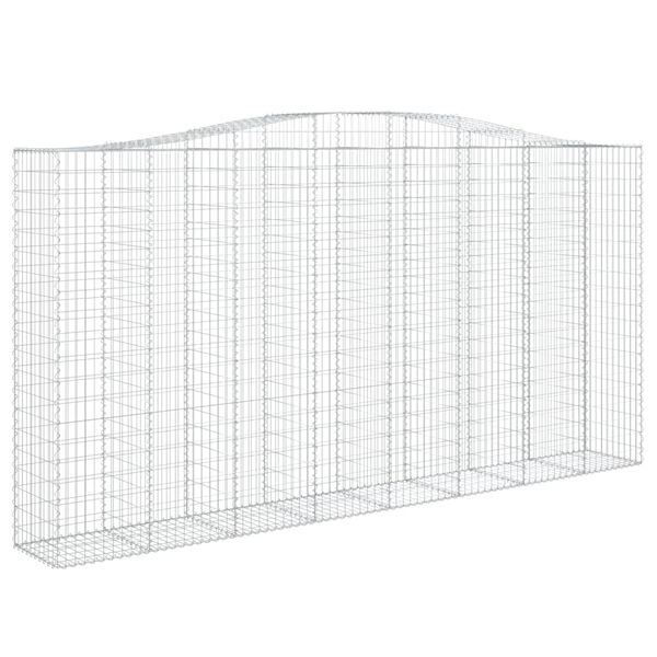 vidaXL Obokane gabion košare 6 kosa 400x50x200/220 cm pocinkano železo