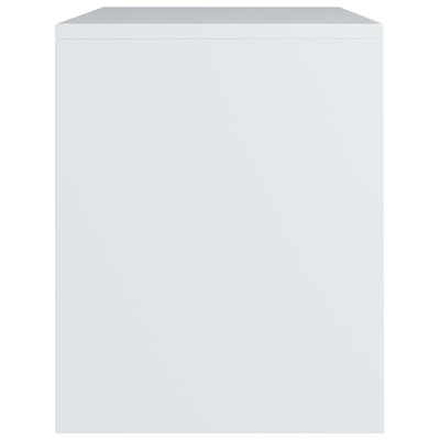 vidaXL Nočna omarica bela 40x30x40 cm iverna plošča