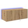 vidaXL TV stenska omara 80 x 35 x 31 cm Umetni hrast Konstruiran les