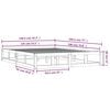 vidaXL Posteljni okvir 135x190 cm trden les