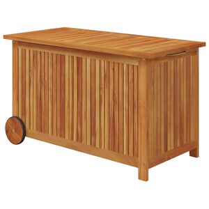 vidaXL Vrtna &scaron;katla s kolesi 90x50x58 cm trden akacijev les