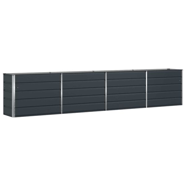 vidaXL Cvetlično korito Antracit 480 x 50 x 45 cm Cinkana jeklena