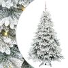 vidaXL Umestno božično drevo med 300 LED Bela 180 cm PE in PVC