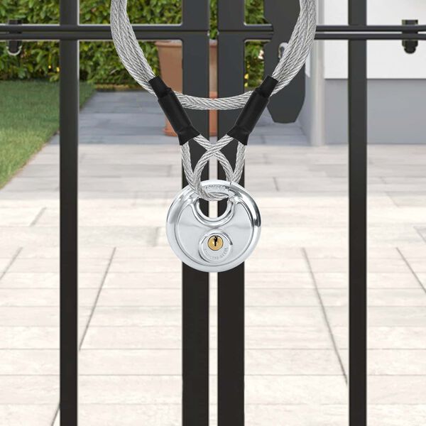 vidaXL Zaključne ključavnice z ključi 6 pcs srebrna 8 x 2.8 x 8 cm