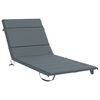 vidaXL Blazina za ležalnik GEMERT 100% poliester Modra 200 x 80 x 3 cm
