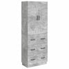 vidaXL Set omar 2 kos 66 x 34,5 x 87 cm Inženirski les Betonsko siva