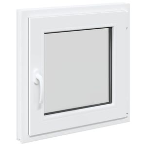vidaXL Notranja barva okna za klet bela RISOR 60 x 60 cm