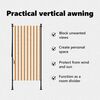 vidaXL Zunanje rolo senčilo oranžno in belo 100x270 cm tkanina jeklo