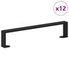 vidaXL Kosi pohi&scaron;tva 12 kos Črna 481 x 40,5 x 100 mm elezo