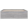 vidaXL Posteljni okvir siva sonoma 120x190 cm