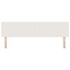vidaXL LED glava postelje z LED lučmi krema 180 cm Poliester
