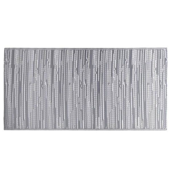 vidaXL Zunanja preproga ARAKIL siva 80x150 cm PP