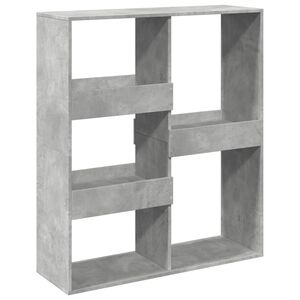 vidaXL Knjižna omara/pregrada betonsko siva 100x33x115 cm