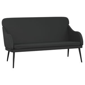 vidaXL Klop črna 110x76x80 cm umetno usnje