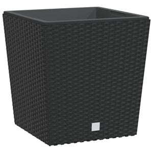 vidaXL Korito z odstranljivo notranjostjo antracit 21 / 32 L PP ratan