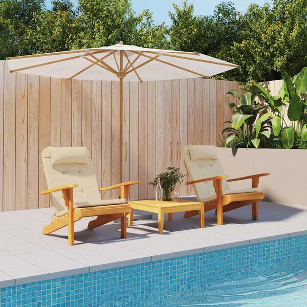 vidaXL Blazine za stole Adirondack 2 kosa bež oxford tkanina