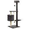 vidaXL Mačje drevo s praskalniki iz sisala temno sivo 120 cm