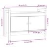 vidaXL Klop za predsobo 80x40x60 cm trdna borovina