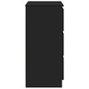 vidaXL Komoda črna 60x35x76 cm konstruiran les