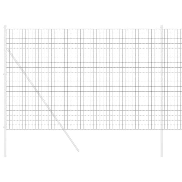 vidaXL Evropska ograja Siva 1.5 x 10 m PVC prevlečen železo