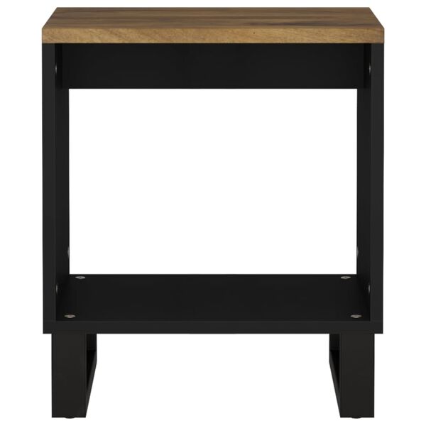 vidaXL Klubska mizica 40x31x46 cm trden mangov les in inženirski les