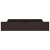 vidaXL Posteljni okvir s 4 predali temno rjav 160x200 cm borovina