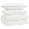 vidaXL 90% Gosji puh set odej FULDA 3 kos 200 x 220 cm 310 GSM Bela
