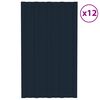 vidaXL Stre&scaron;ni panel 12 pcs Antracit 80 x 45 cm Pocinkano jeklo