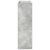 vidaXL Regal za čevlje betonsko siv 60x25x81 cm inženirski les