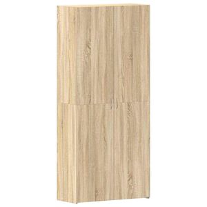 vidaXL Omara za čevlje 80 x 35.5 x 180 cm Inženirski les Rjava