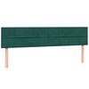 vidaXL Box Spring postelja z vzmetnicami Temno zelena 200x210 cm Žamet