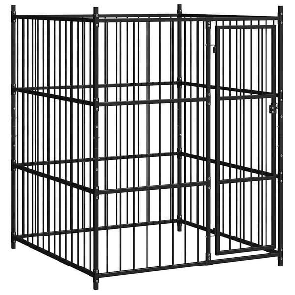 vidaXL Zunanji pasji boks 150x150x185 cm