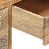 vidaXL Pisalna miza iz mangovega lesa in pravega usnja 117x50x76 cm