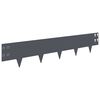 vidaXL Robovi trave 30 kos 100 x 20 cm Jeklo Antracit