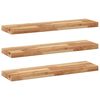 vidaXL Viseče police 3 kosi 100x20x4cm oljni premaz trden akacijev les