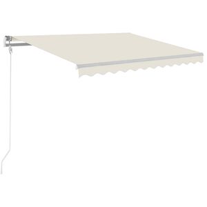 vidaXL Avtomatsko zložljiva tenda 300x250 cm krem
