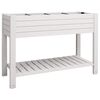 vidaXL Vrtna visoka greda bela 110x45x79 cm polipropilen