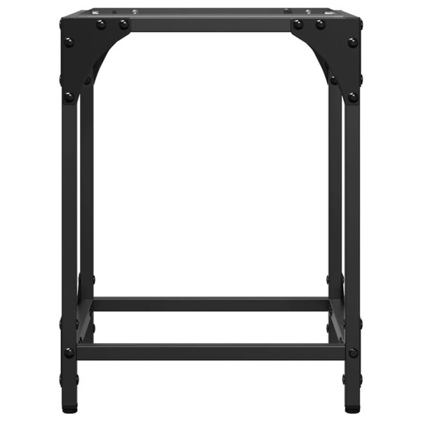 vidaXL Klubske mizice s stekleno povr&scaron;ino 2 kosa 30x30x40 cm jeklo