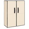 vidaXL Omarica za čevlje krem 60x28x90 cm iz blaga