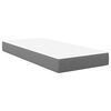 vidaXL Vzmetnica z vzmetnico Svetlo siva 90 x 190 cm blago