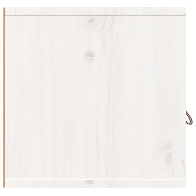 vidaXL Stenska omarica 2 kosa bela 80x30x30 cm trdna borovina