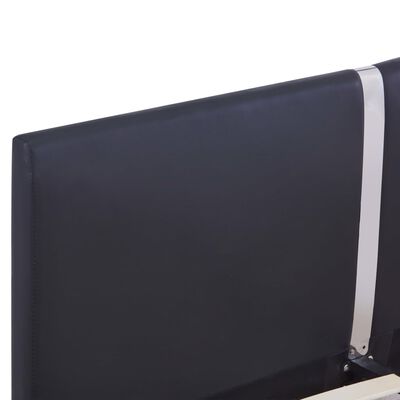vidaXL Posteljni okvir črno umetno usnje 120x200 cm
