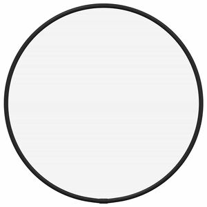 vidaXL Stensko ogledalo črno &Oslash; 30 cm okroglo