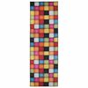 vidaXL Preproga runner LESAKA barvito 80 x 250 cm Diamantni žamet