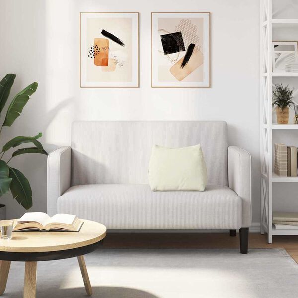 vidaXL Poglavni vzglavnik krema 45 x 20 x 35 cm Žametna tkanina