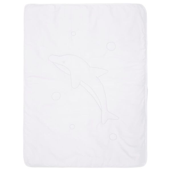 vidaXL Otro&scaron;ka odeja 3-delni komplet bela 100x135 cm/40x60 cm