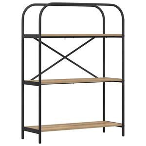vidaXL Knjižna polica 3 nivojev 80 x 30 x 109 cm Inženirski les