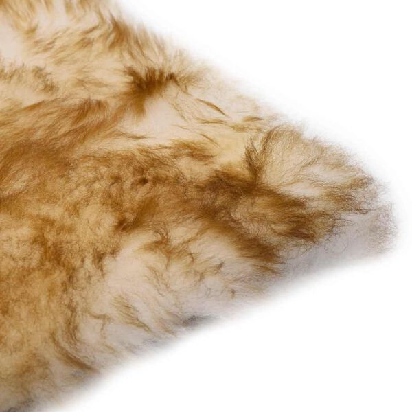 vidaXL Podloge za stol 2 kosa rjave me&scaron;ane 40x40 cm prava ovčja koža