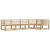 vidaXL Zunanja garnitura za sedenje 5 pcs Bela 325 x 166,5 x 73 cm