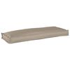 vidaXL Blazina Oxford tkanina Taupe 110 x 40 x 8 cm